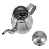 ifundom Leak Proof Stainless Steel Oil Storage Bottle Smooth Surface for Home Cooking 1Pcs