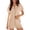 Khaki, variant on SuDongPo Womens Pajamas Set Button Up Pjs Short Sleeve Ruffle Sleepwear Notch Collar Bride Soft Pj Lounge Sets