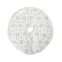 Godom Mini Christmas Tree Skirt White 16inch, Xmas Decoration Holiday Party Home Decor Clearance