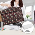 thumbnail image 6 of HELLHERO Sewing Machine Cover with Top Handle and Side Essentials Pockets Washable Protective Skull and Rose Tote, 6 of 8