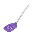 thumbnail image 1 of Kitchenware Stainless Steel Grip Silicone Slotted Pancake Turner Spatula Purple, 1 of 2
