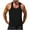 Black, variant on Ohufall Mens Athletic Running Tank Tops Summer Loose Breathable Workout Undershirts Fashion Casual Solid Sleeveless Round Neck Gym Sport Shirts
