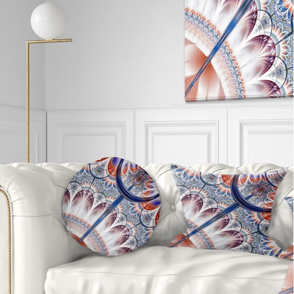 Designart 12" x 20" Multicolor Polyester Throw Pillow