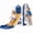 Blue Yellow, variant on DKMOCO 6-in-1 Toddler Slide, Kids Slide with Basketball Hoop & Telescope, Indoor Outdoor Playset for Toddlers 1-3, White Gray