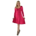 thumbnail image 5 of Women's Plus Long Sleeve Casual Dress, 5 of 9