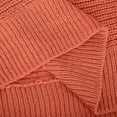thumbnail image 3 of Umfun Pullover Sweaters for Women Loose Casual Knitted Solid Printed Sweater Round Neck 3/4 Sleeve Soft Touch Lightweight Sweaters Orange M, 3 of 5