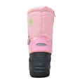 thumbnail image 3 of BURUDANI Big Kid Boys & Girls Mid Calf Waterproof Winter Snow Boots KAMICK. color PINK/OWL, size 10., 3 of 5