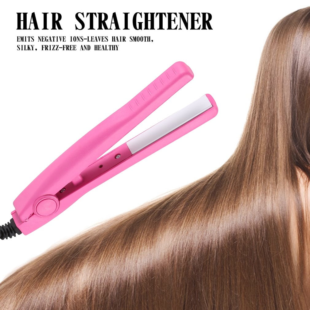 Hair Crimper,Mini Electric Splint Flat Iron Ceramic Hair Curler,Mini