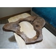 thumbnail image 2 of Live Edge Walnut Wood Slab for DIY and Epoxy Table, Ready to be Resin Table, Cleared Wood Slab for Epoxy Resin Wood, Burl Wood (16 inches, Oval), 2 of 4