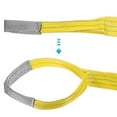 thumbnail image 4 of Uxcell 3" x 15 FT Lift Strap 2 Ply 6613lbs Capacity Webbing Lifting Moving Straps for Rigging Hoisting, 2 Pack Yellow, 4 of 7