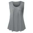 thumbnail image 5 of ZMHEGW Womens Tank Tops Summer Loose Sleeveless Round Neck Vest Shirt Tunic Blouse Cami Top Women, 5 of 6