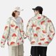 thumbnail image 4 of Fotbe Cartoon Flat Mushrooms Chaqueta con Protección Solar UPF 50+ para Hombre y Mujer, Camisa con Capucha y Bolsillos-Small, 4 of 7