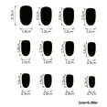 thumbnail image 5 of KUFptva 24 Pcs Short Oval False Nails Silver Stripes Artificial Nails French Tip Stick On Nails Fashion Press On Nails for Woman, 5 of 7