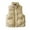 Khaki, variant on Sanbonepd Womens Jacket Casual Solid Coat Zipper Pocket Loose Sleeveless Quilted Vest