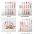 thumbnail image 4 of Juego de 11 utensilios de cocina en color rosa con mango de madera y cubo de almacenamiento, ideal para cocinar de manera segura y organizada., 4 of 6