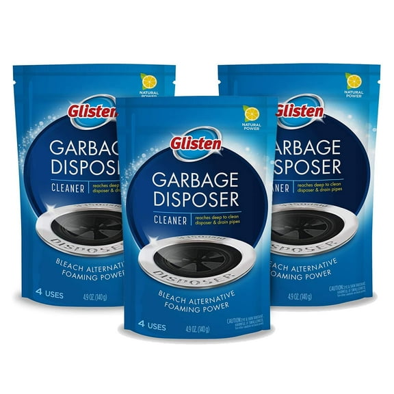 Glisten Disposer Care Foaming Cleaner, Lemon Scent, 12 Use