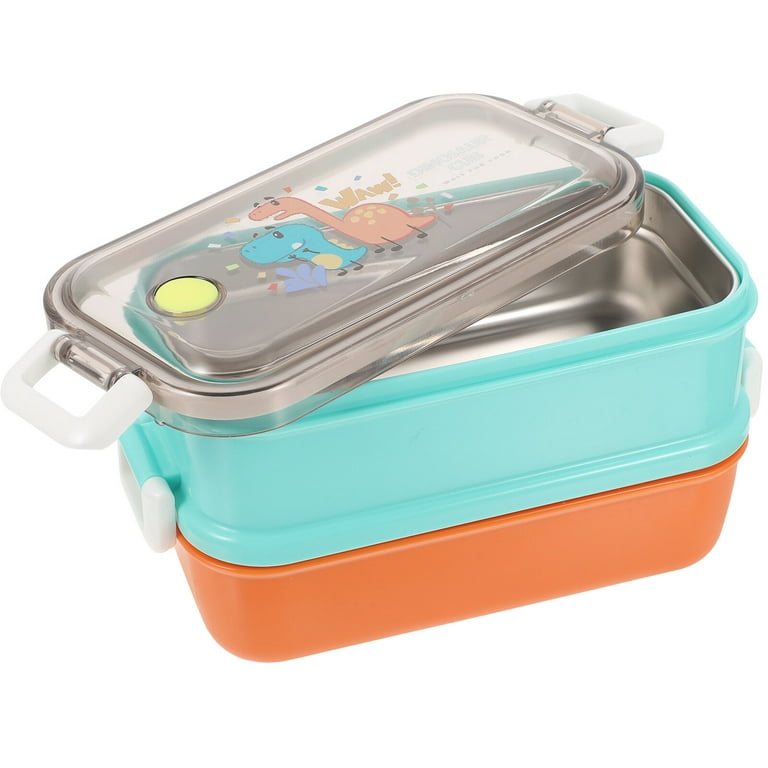Pedeco Small Stainless Steel Kid Bento Box,Leak-Proof,2-Compartment,Lunch  Box with Portable Cutlery-…See more Pedeco Small Stainless Steel Kid Bento