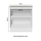 thumbnail image 3 of Gabinete Bajo Cocina Madesa Lux 70cm Con Encimera BG, 3 of 5