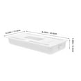 thumbnail image 2 of HOOWIFFY 2-Pack White Under Desk Storage Drawers with Smooth Slide-Out, Hidden Organizer Boxes for Office Supplies and Workspace, 2 of 7