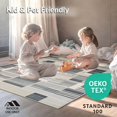 thumbnail image 4 of ODIKA 4'x6' Machine Washable Non-Slip Area Rug, Stylish Black Beige & Grey Textured Geometric Design High Traffic Rug, Gray, 144440, 4 of 7