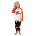 thumbnail image 2 of Monfince Matching Family Pajamas Sets Christmas PJ's Cute Sloth Print Top and Plaid Pants Jammies Sleepwear Child 4-5Y, 2 of 8