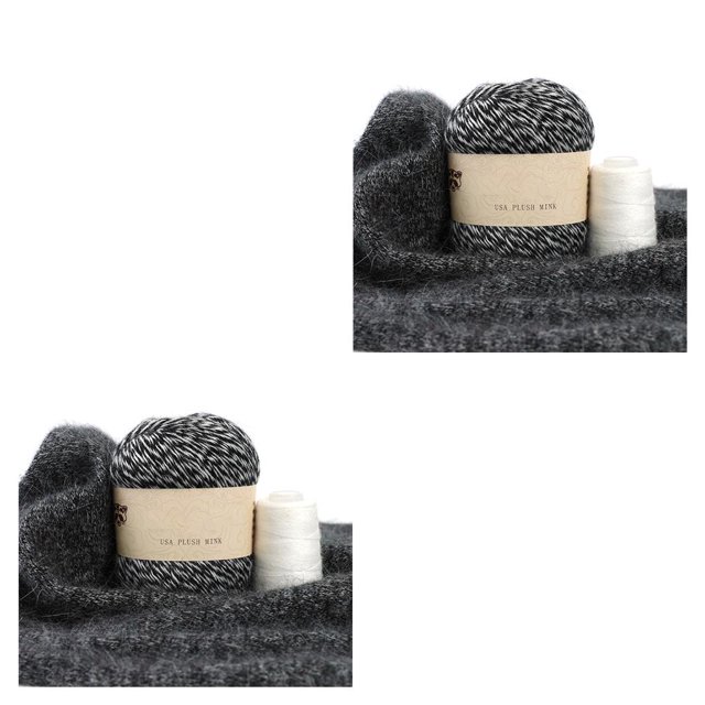 Bearachild 50g 20g Bufandas de invierno Juego de bolas de hilo de tejer Suéteres para bebés Alfombras Kit de hilo de ganchillo 2 hebras tejidas Type10 NO10