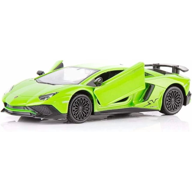 Coche de juguete fundido a presión Aventador LP700-4 a escala 1:36 con luz y luz
