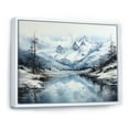 thumbnail image 2 of Designart "Arctic Serenity Alaska I" Winter Landscape Floater Framed Canvas Wall Art, 2 of 7