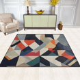 thumbnail image 2 of Yayeee Area Rugs for Living Room 5.2'x4' Indoor Non Slip Washable Bedroom Carpet, Geometric Pattern, 2 of 5