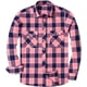 thumbnail image 1 of Alimens & Gentle Camisas casuales de franela a cuadros de manga larga con botones y ajuste regular para hombre, 1 of 4