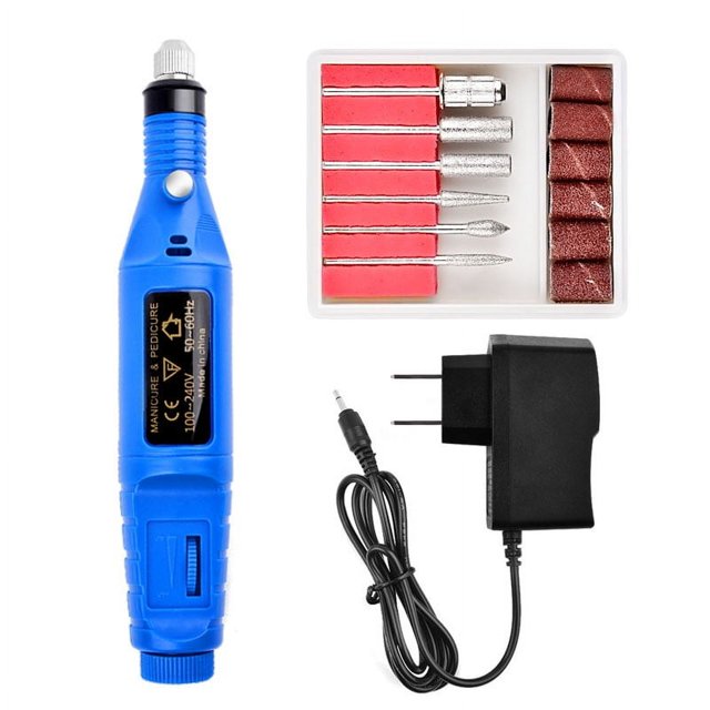 Herramientas para uñas, mini lijadora eléctrica, máquina de uñas portátil, pieza de uñas, amoladora de uñas, juego especial