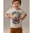 thumbnail image 5 of Disney Pixar Cars Lightning McQueen Toddler Outfit for Boys, 2PC T-Shirt & Fleece Shorts Set (Tan, 6), 5 of 6