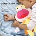 thumbnail image 4 of Figura De Pizza De Peluche Suave, Adorno Portátil De Color Brillante, Juego Encantador, Juguete De Peluche De Pizza, Abrazo Para Cumpleaños Para Niños, 4 of 7