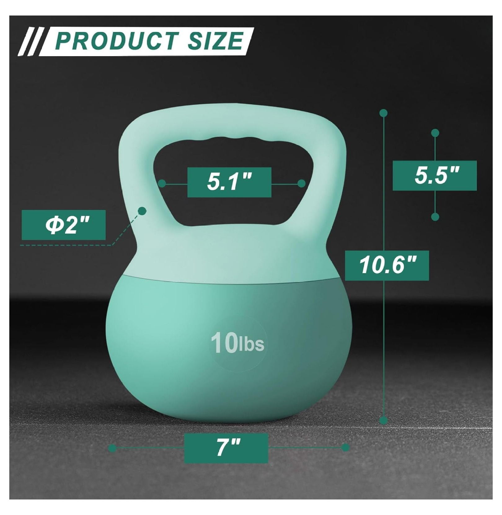 Soft Kettlebells with Iron Sand Fill, Wide-Grip Handle, Shock-Proof Design - Ideal for Strength Training - Fitness Kettlebells for Home Gym, Men, Women, Children