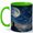 Green, variant on Celestial Moon Gazer 11oz Ceramic Mug, Star Map Coffee Cup