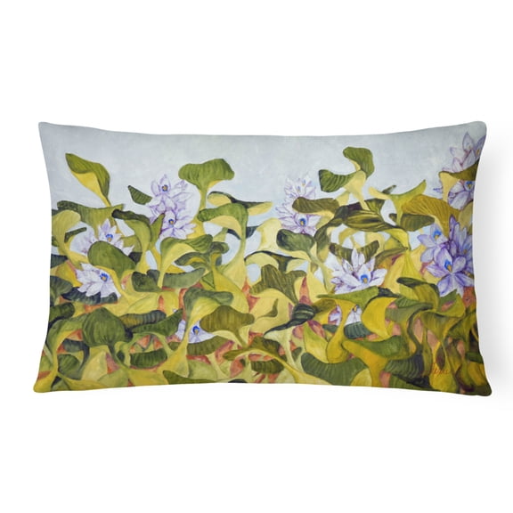 Water Hyacinth by Ferris Hotard Canvas Fabric Decorative Pillow