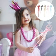 FONDOTIN 5Pcs Decorative Fairy Wand for Kids and Dance Parties