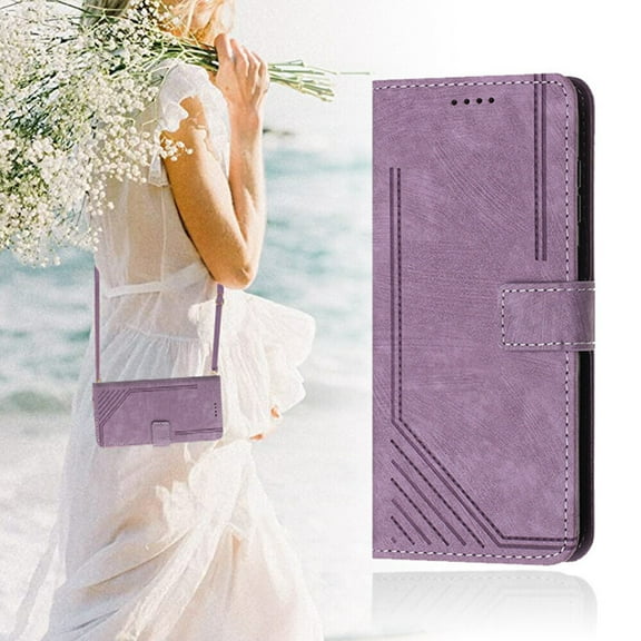 Samsung Galaxy Note 8 Case ,Magnetic Cover Lanyard Crossbody Neck Strap Scratch Proof Flip Leather Wallet Case for Samsung Galaxy Note 8