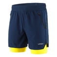 thumbnail image 1 of Pantalones cortos para correr Lixada 2 en 1 para hombre, pantalones cortos de ciclismo de maratón de secado rápido y transpirable Lixada Shorts deportivos, 1 of 7