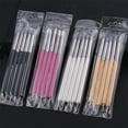 thumbnail image 3 of Guardoinrt Ensemble de 5 Pcs d'Outils de Pointillage Légers et Portatifs à Double Extrémité pour Artistes en Déplacement Outils de Sculpture en Argile Rouge rose, 3 of 6