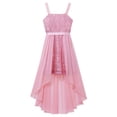 thumbnail image 4 of iEFiEL Girls Allover Sequins Chiffon Birthday Party Dress Sleeveless Skirted Wedding Bridesmaid Dresses Pink 8, 4 of 7