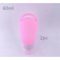 thumbnail image 2 of Juego de botellas desinfectantes, botella de almacenamiento portátil con orificio for colgar, botella dispensadora de desinfectante de manos de silicona, 2 of 2