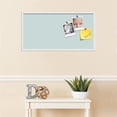 thumbnail image 3 of PinPix 36x18 Custom Cork Bulletin Board Soft Blue Poster Board Has a Fabric Style Canvas Finish, Framed in Soft Blue, by ArtToFrames (PinPix-1814), 3 of 5