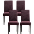 thumbnail image 6 of 100%Waterproof Chair Covers for Dining Room, Stretch Jacquard Dining Chair Slipcovers Removable Washable Chair Protector for Kitchen, Hotel, Restaurant, 6 of 7