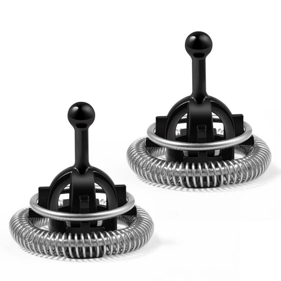 Nespresso Aeroccino 3 4 Plus Replacement Whisks, 2 Pack Milk Frother Whisk Attachments, Effortlessly Froth Milk for Your Morning Coffee and Evening Hot Chocolate, Durable Stainless Steel, Black