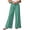 Green, variant on High Waist Wide Leg Pants for Women Striped Drawstring Elastic Waist Pants Casual Loose Spring Fall Palazzo Pants Blue XL