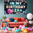 thumbnail image 6 of Galactic Themed Birthday Backdrop Banner with Disco Ball and Butterflies, In My Birthday Era Text, Party Decorations, Birthday Party Photography Props, Photo Booth Backgrounds, 6 of 8