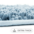 thumbnail image 2 of Hitime Soft Chenille Bath Rug Mat 24x36 Quick Dry Machine Washable Bathroom Runner - Ultra Absorbent Non-Slip Backing - Light Blue, 2 of 10