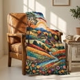 thumbnail image 4 of CaiYueKe Small Size Flannel Blanket, 39x27.6 Inch Soft Warm Nap Blanket, Print Flannel Throw for Sofa Bed Camping, Lightweight Cozy Blanket, Gift for Holiday Thanksgiving Christmas, 4 of 7