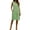 Green, variant on Women's Sleeveless Midi Dress with Side Slit Crew Neck Casual Shift Dress with Pockets for Everyday Wear